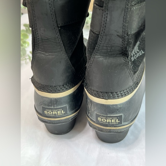 SOREL Women's Winter Fancy Lace II Mid Calf Leather Boots size 8.5 - Picture 5 of 10
